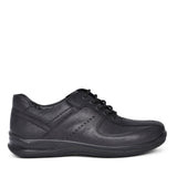 Lance Std Fit Leather Lace Shoe For Men In Black