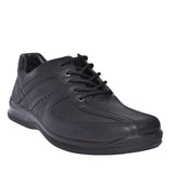 Lance Std Fit Leather Lace Shoe For Men In Black