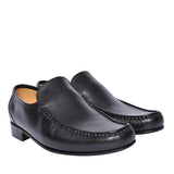 Javron Slip On Moccasins For Men In Black
