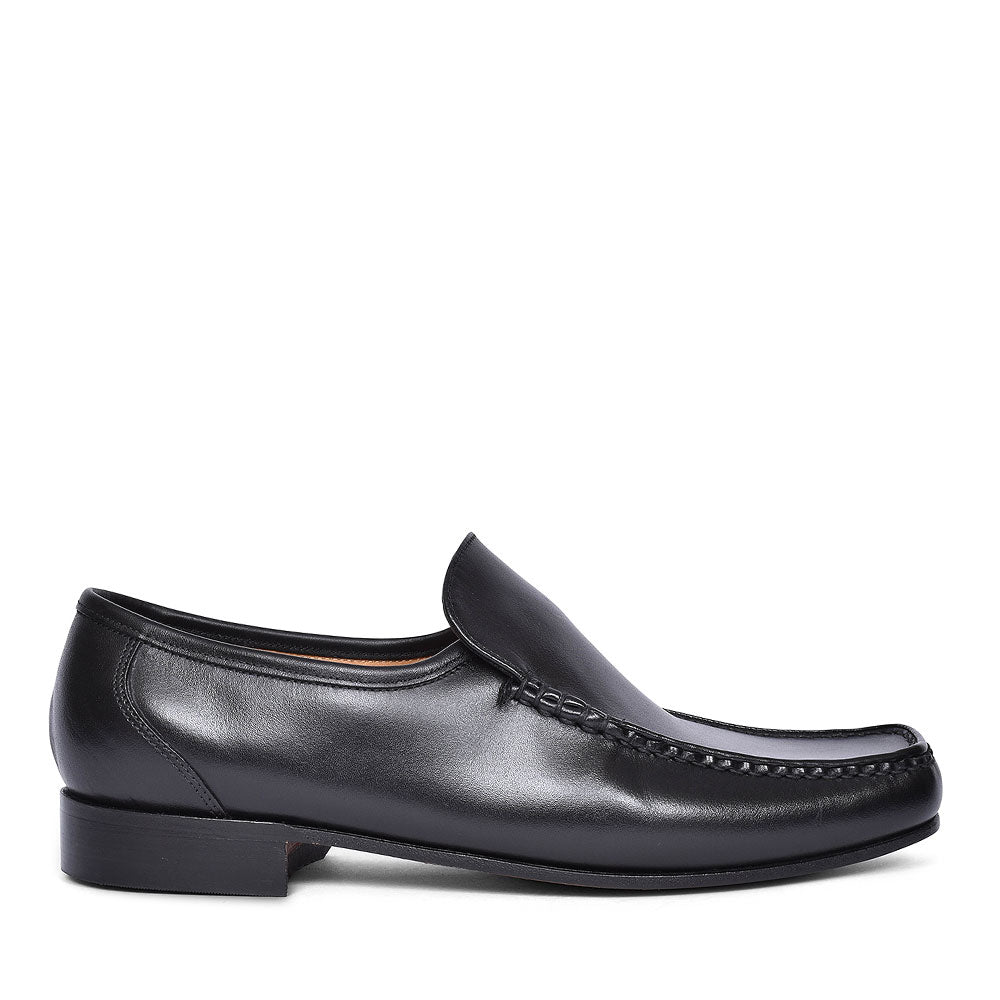 Javron Slip On Moccasins For Men In Black