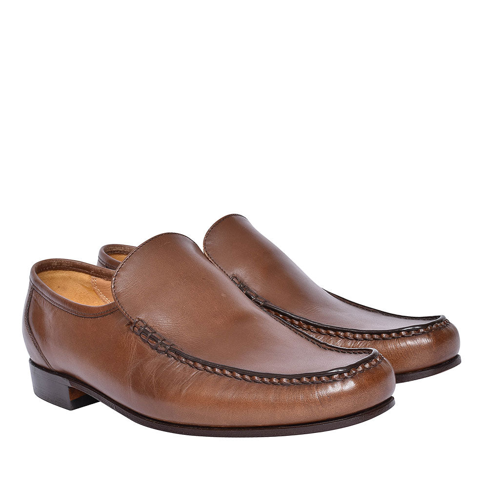 Javron Slip On Moccasins For Men In Brown