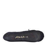 Full Sole Ballet Pump In Black Canvas For Girls In Black