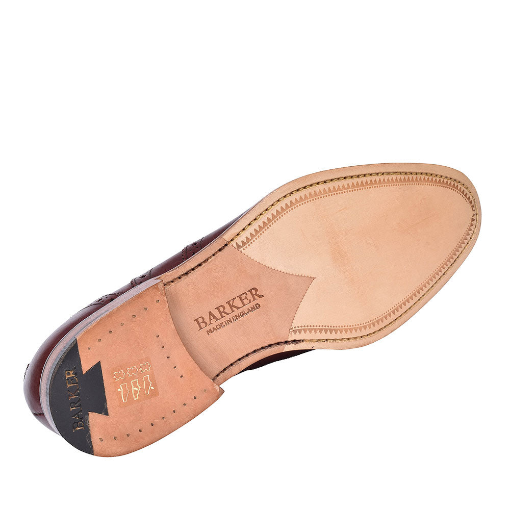 Jensen Leather Brogues For Men In Burgandy
