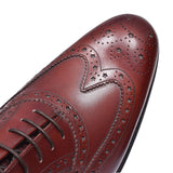 Jensen Leather Brogues For Men In Burgandy
