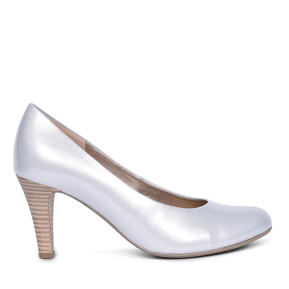 210 High Heel Court Shoe For Women In Silver