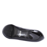 Mid Heel Court Shoe For Women In Black Patent