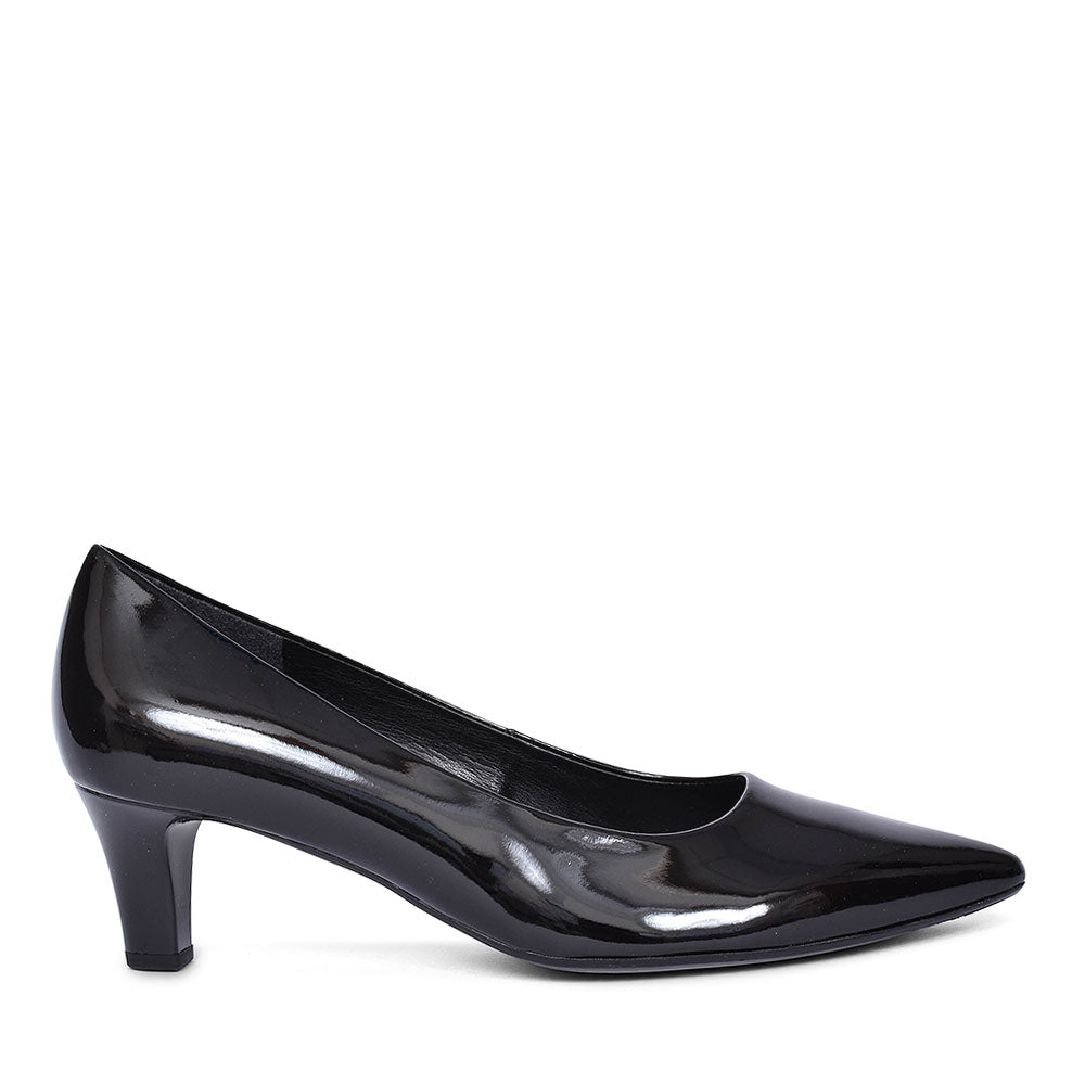 GABOR POINT TOE MID HEEL FOR WOMEN in BLACK