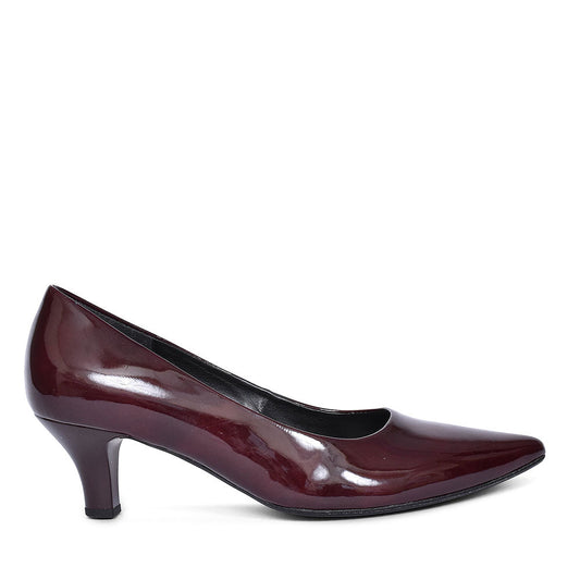 GABOR POINT TOE MID HEEL FOR WOMEN in BURGANDY