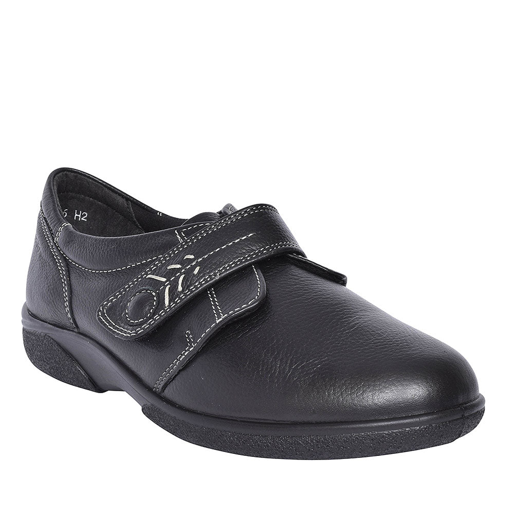 Healey 4e Plain Toe Shoe For Ladies  In Black
