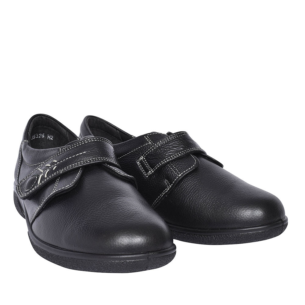 Healey 4e Plain Toe Shoe For Ladies  In Black