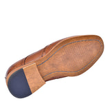Twickenham Punched Detail Brogue For Boys In Tan