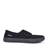 Hopper Run Black Fabric Plimsolls In Kids F Fit