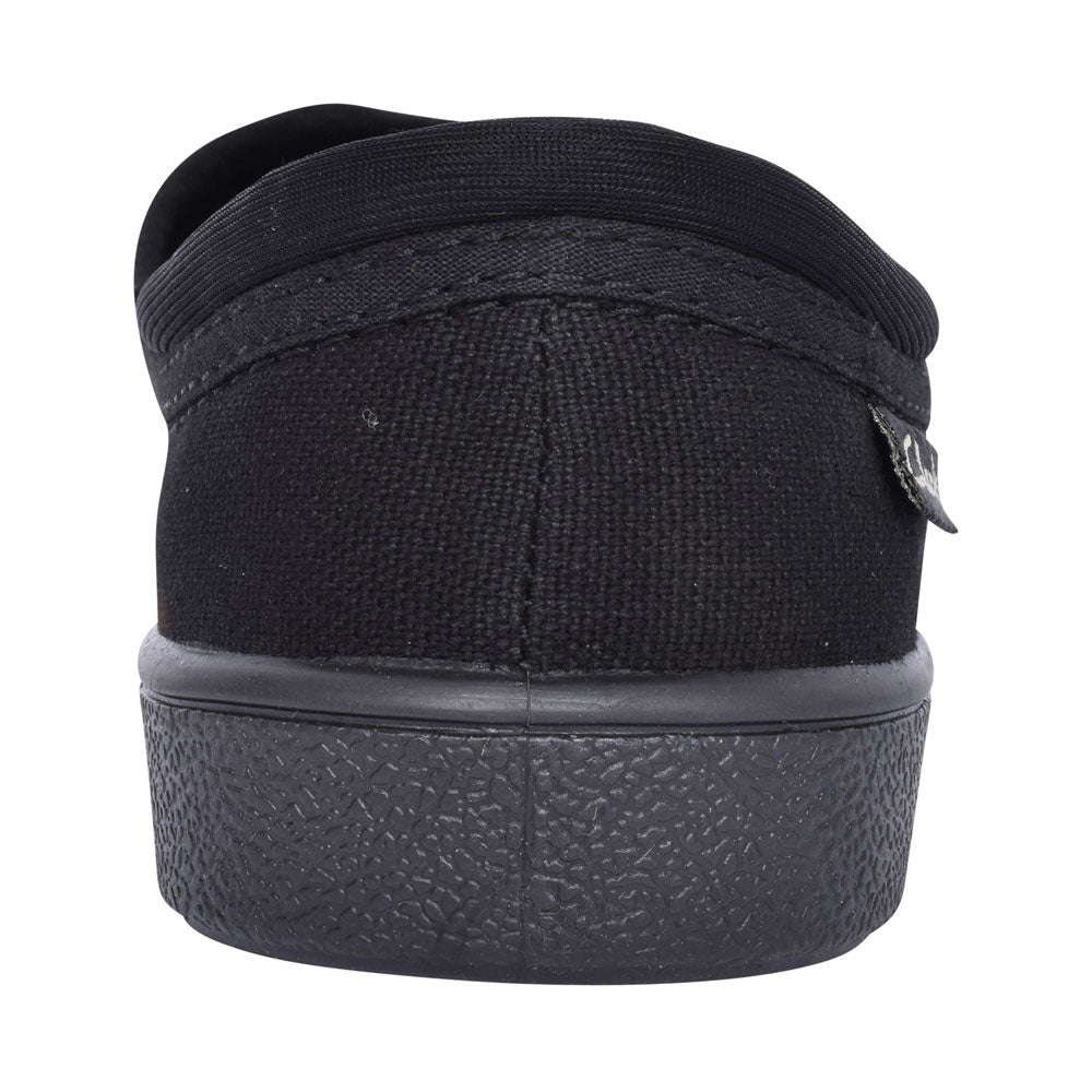 Hopper Run Black Fabric Plimsolls In Kids G Fit