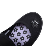 Hopper Go Black Fabric Plimsolls For Girls In Kids G Fit