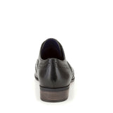 Hamble Oak Leather Brogue Shoe E Fit In Blk Leather