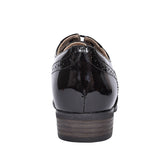 Hamble Oak Black Patent D Fit Brogue For Ladies In Blk Patent