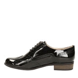 Hamble Oak Black Patent D Fit Brogue For Ladies In Blk Patent