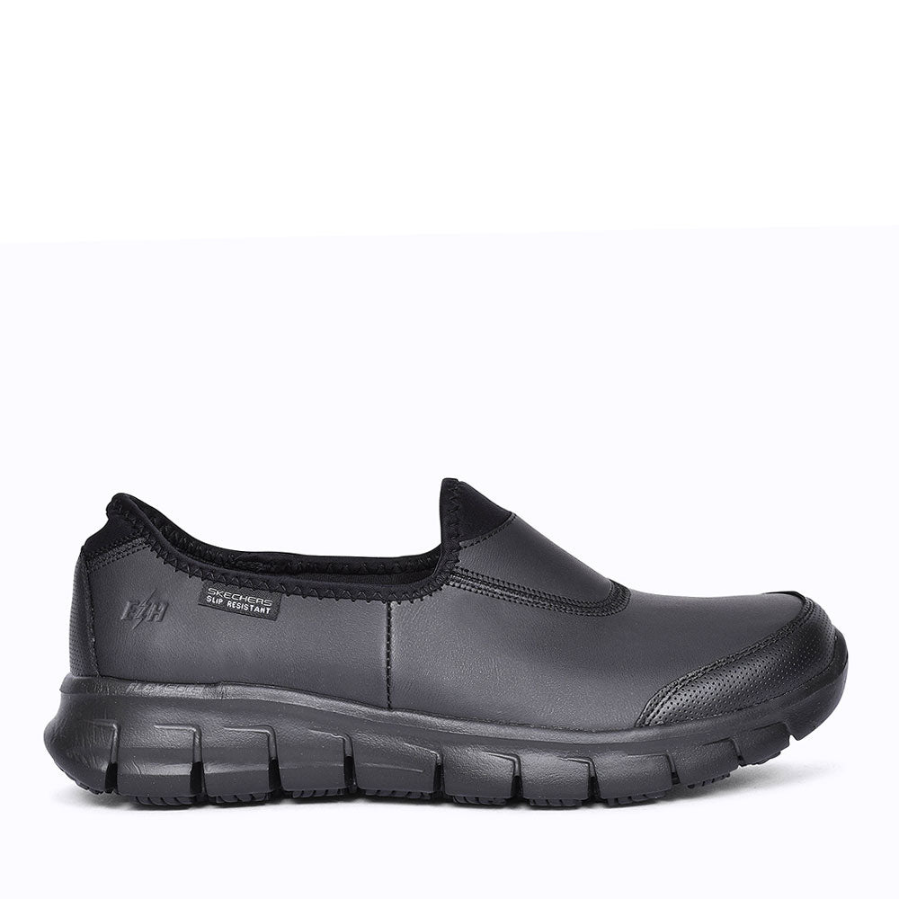 SKECHERS SURE TRACK SHOES FOR GIRLS in BLACK