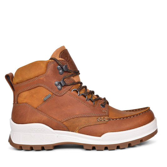 ECCO MEN'S 831704 TRACK 25 LACE UP GORTEX BOOT IN BROWN in BROWN