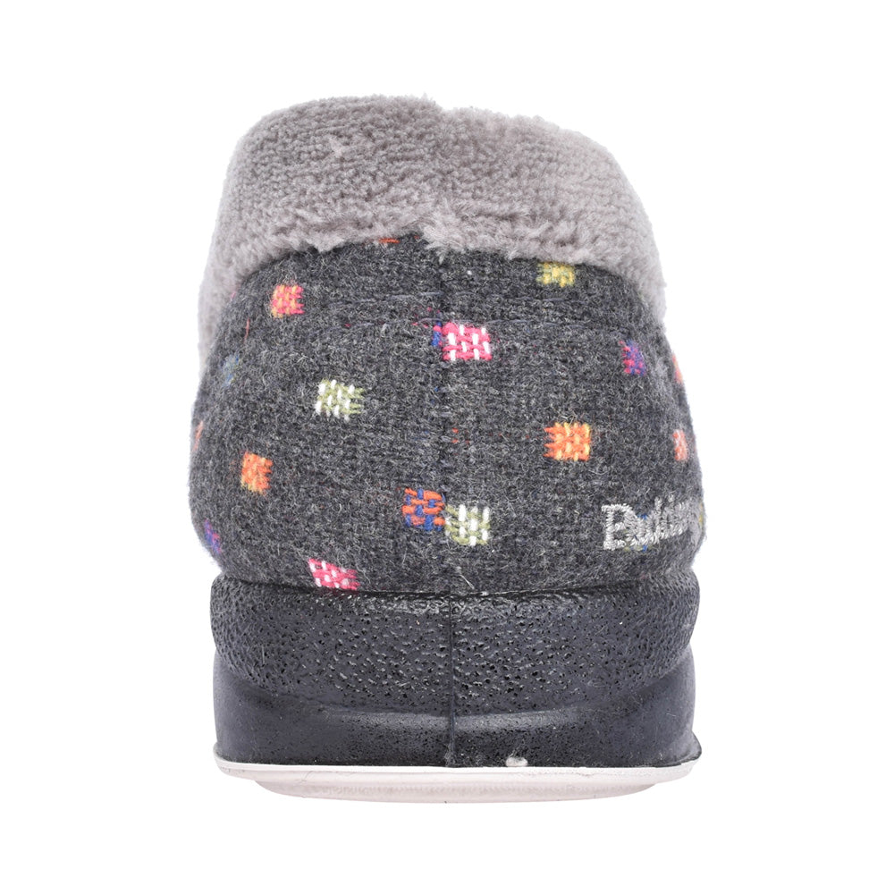 Ladies Repose 406 Wide Fit Slipper In Grey