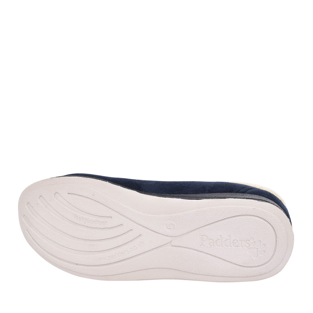 Ladies Carmen 417 Wide Fit Slipper In Navy
