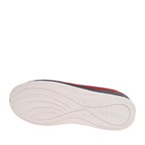 Ladies Carmen Faux Fur Trim Slipper  In Red