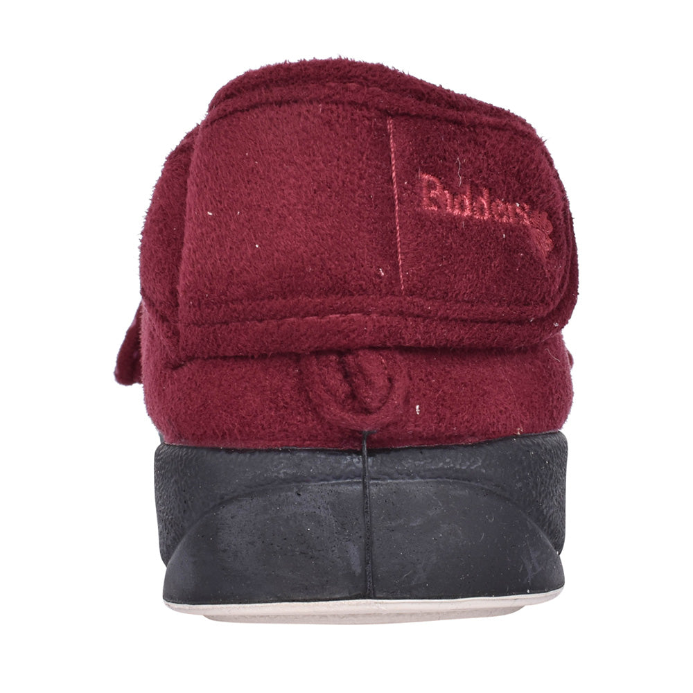 Ladies Enfold 427w Wide Fit Adjustable Slipper In Burgandy
