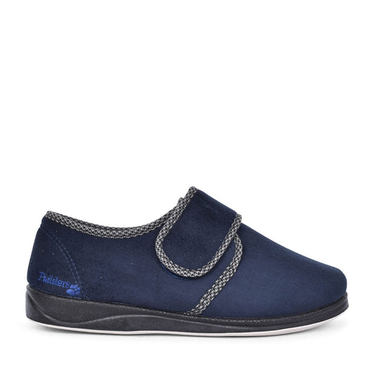 Harry Velcro Slipper For Men In Navy