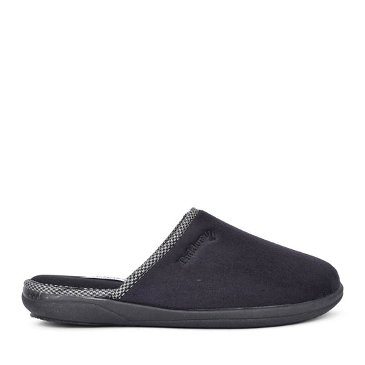 Mens Luke 471 Wide Fit Mule Slipper In Black