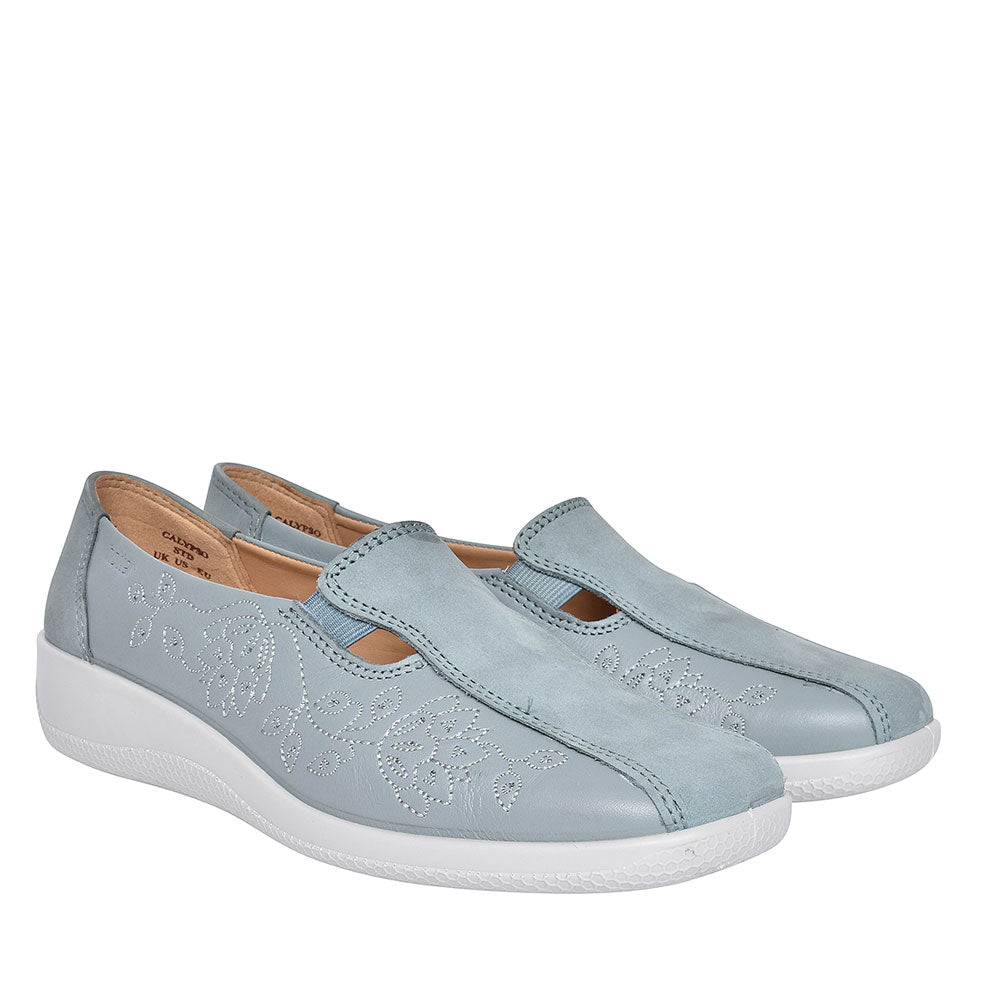 Calypso Std Fit Casual Shoe For Ladies In Aqua