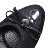 203 Bow Court Shoe For Ladies In Navy