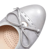 203 Bow Court Shoe For Ladies In Pewter