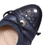 203 Bow Court Shoe For Ladies In Blue