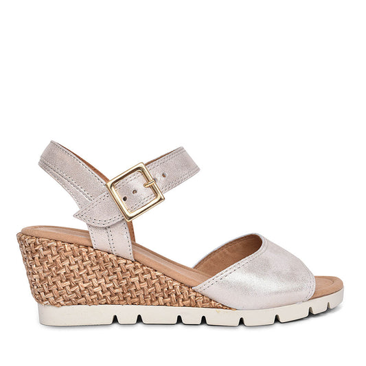 GABOR WEDGE SANDAL FOR LADIES in BEIGE