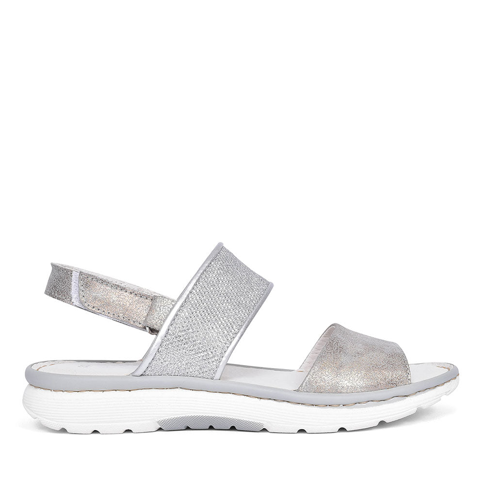 MARCO TOZZI CASUAL SANDALS FOR LADIES in SILVER