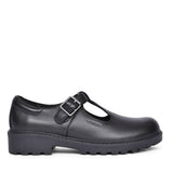 Girls J8420e Casey Shoe For Girls In Blk Leather