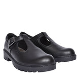 Girls J8420e Casey Shoe For Girls In Blk Leather
