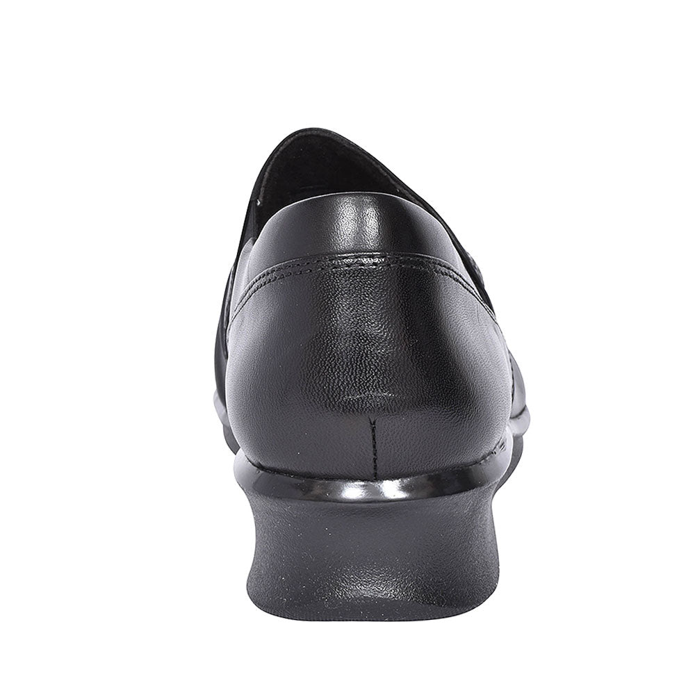 Hope Roxanne Black Leather Shoe For Ladies In Blk Leather