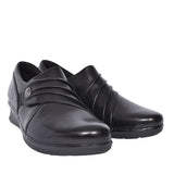 Hope Roxanne Black Leather Shoe For Ladies In Blk Leather