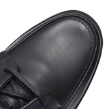 Mens Un Abode Ease Leather H-fit Shoe In Blk Leather