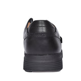 Mens Un Abode Strap Black Leather H-fit Shoe In Blk Leather