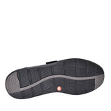 Mens Un Abode Strap Black Leather H-fit Shoe In Blk Leather