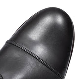 Becken Cap Leather H-fit Shoe For Men In Blk Leather