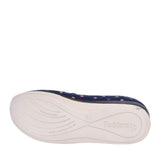 Ladies Camilla 447 Wide Fit Plain Slipper In Navy