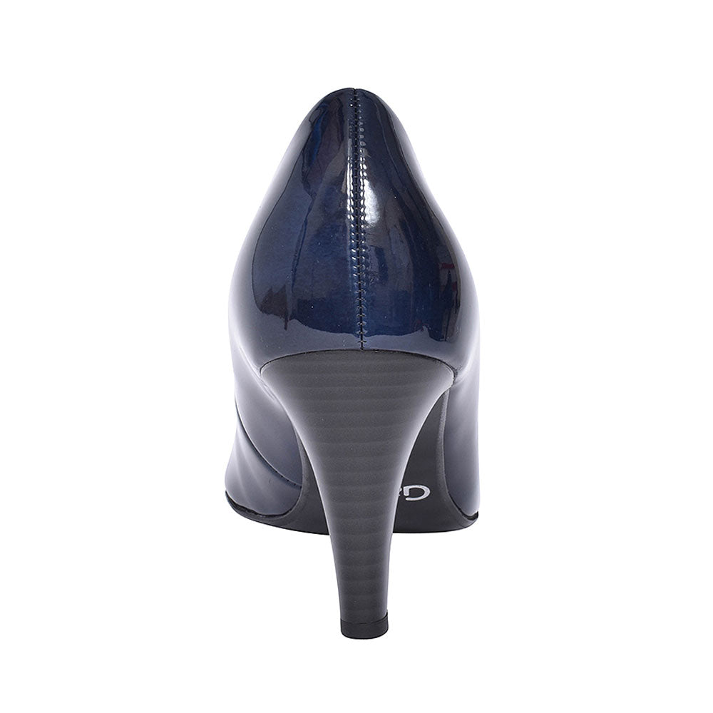 310 Court Shoe For Ladies  In Navy Patent