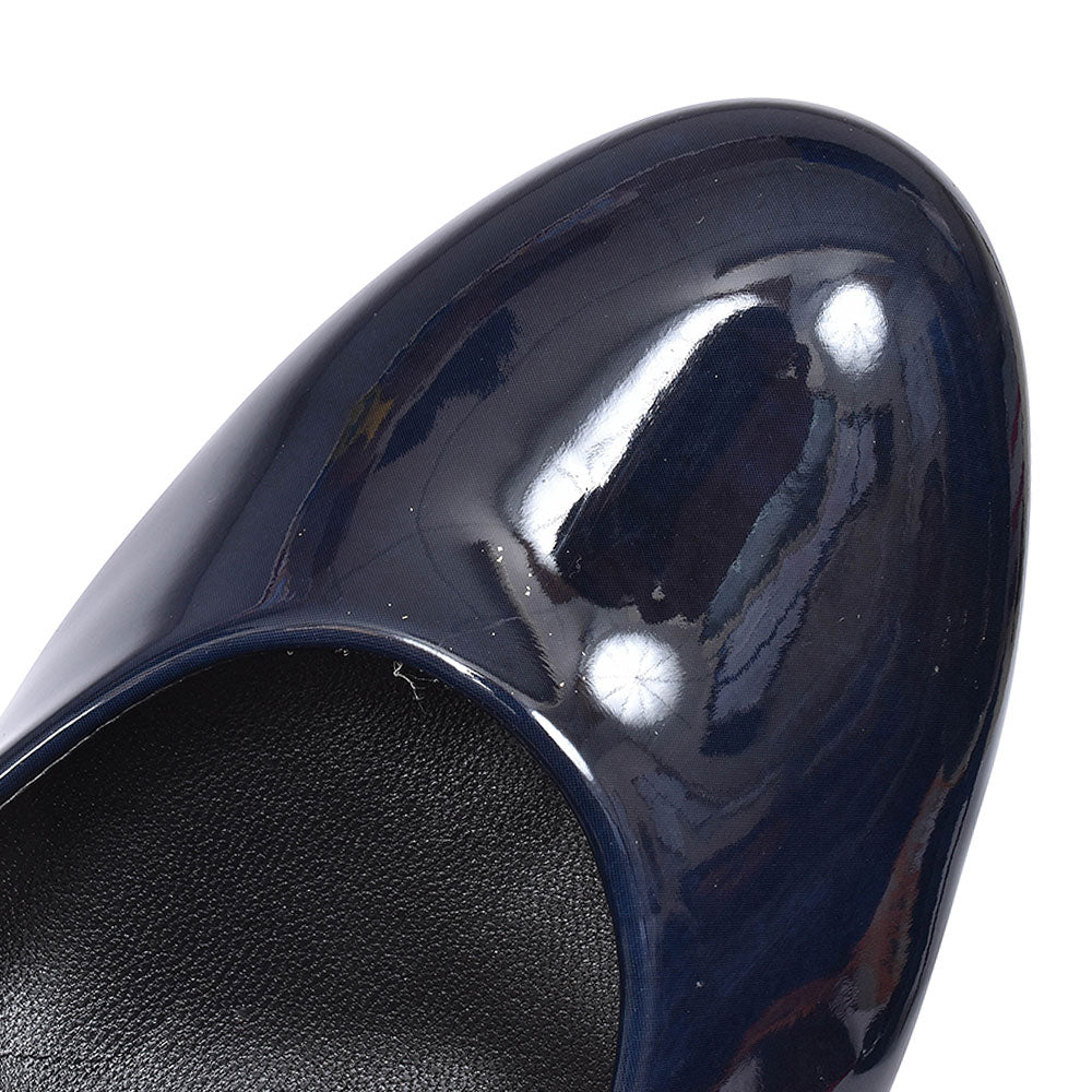310 Court Shoe For Ladies  In Navy Patent