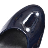 310 Court Shoe For Ladies  In Navy Patent