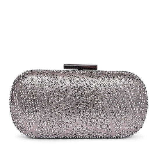 Ladies Francie Bag Zlr524 Clutch Bag  In Pewter