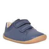 Boys Pre-walker Roamer Craft Navy Leather Shoe  In Kids G Fit