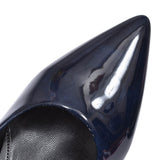 350 Pointed Mid Heel Shoe For Ladies In Navy